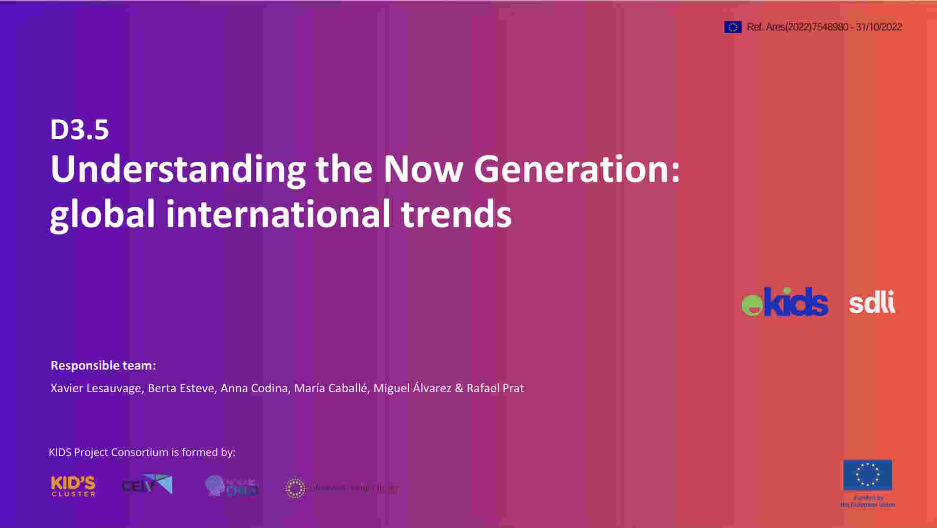 Understanding The Now Generation KIDS